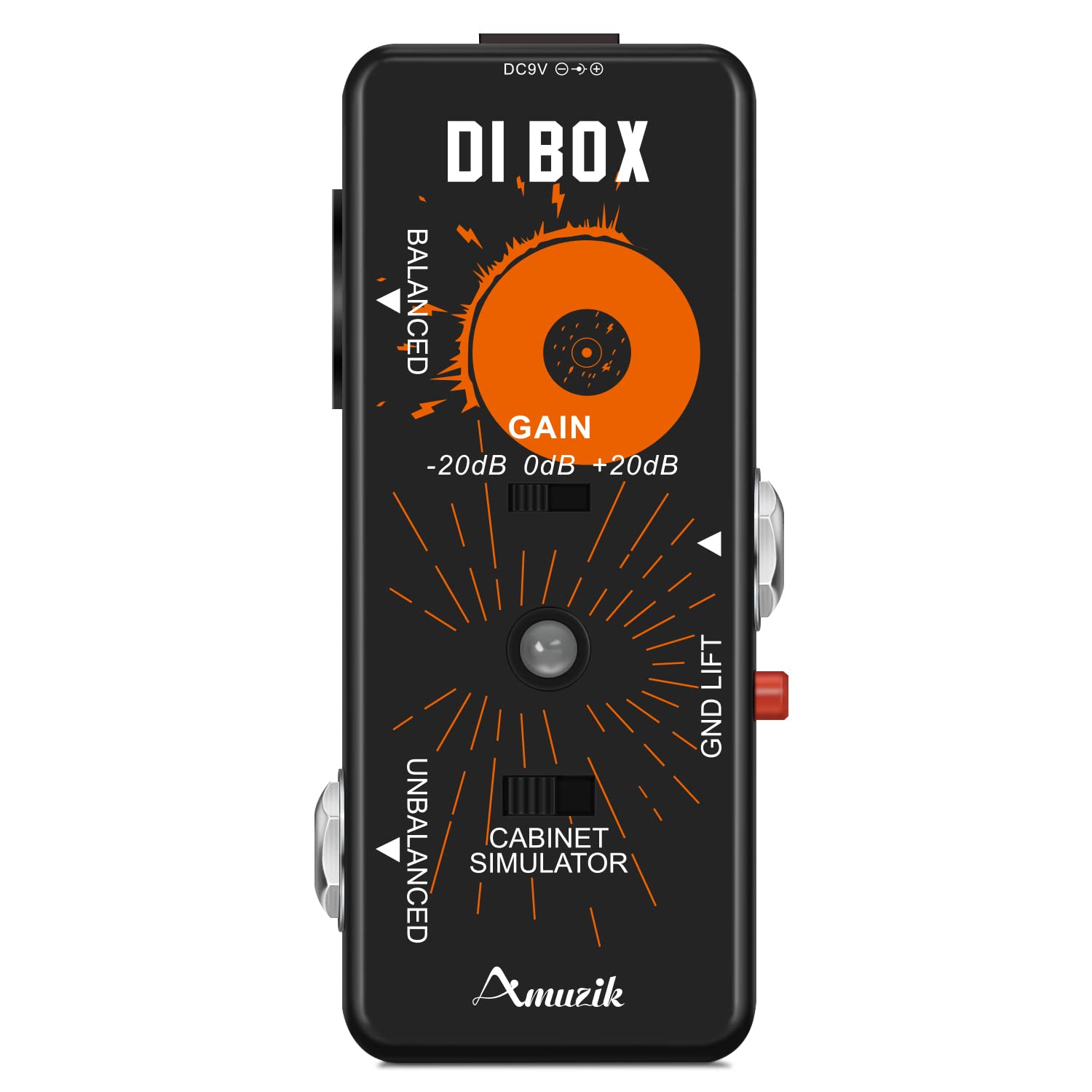 ギター Active Para Box 2Out TA.effects Amazon.com: Amuzik Di Box Effect Pedal Matchbox Effector for